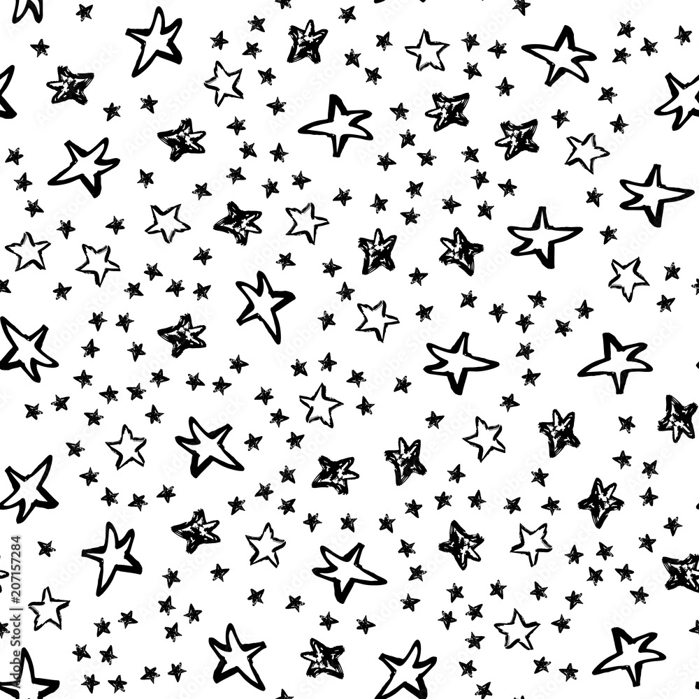 Obraz premium seamless stars pattern