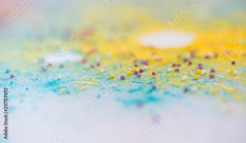 Background of Abstract Macro Close Up with Various Colors
