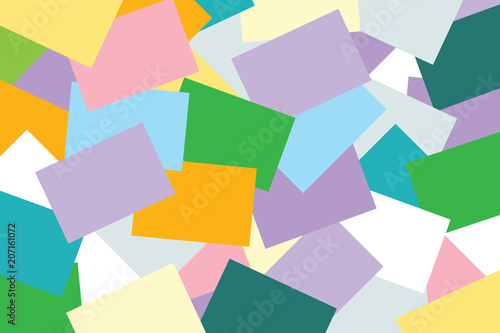 abstract paper pastel colorful geometric flat lay style background, paper note many overlays wallpaper