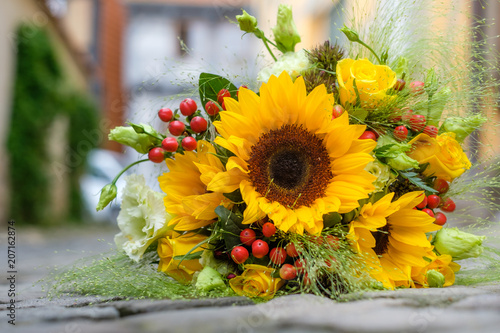 Brautstrauss Sommerblumen Brautstrauß