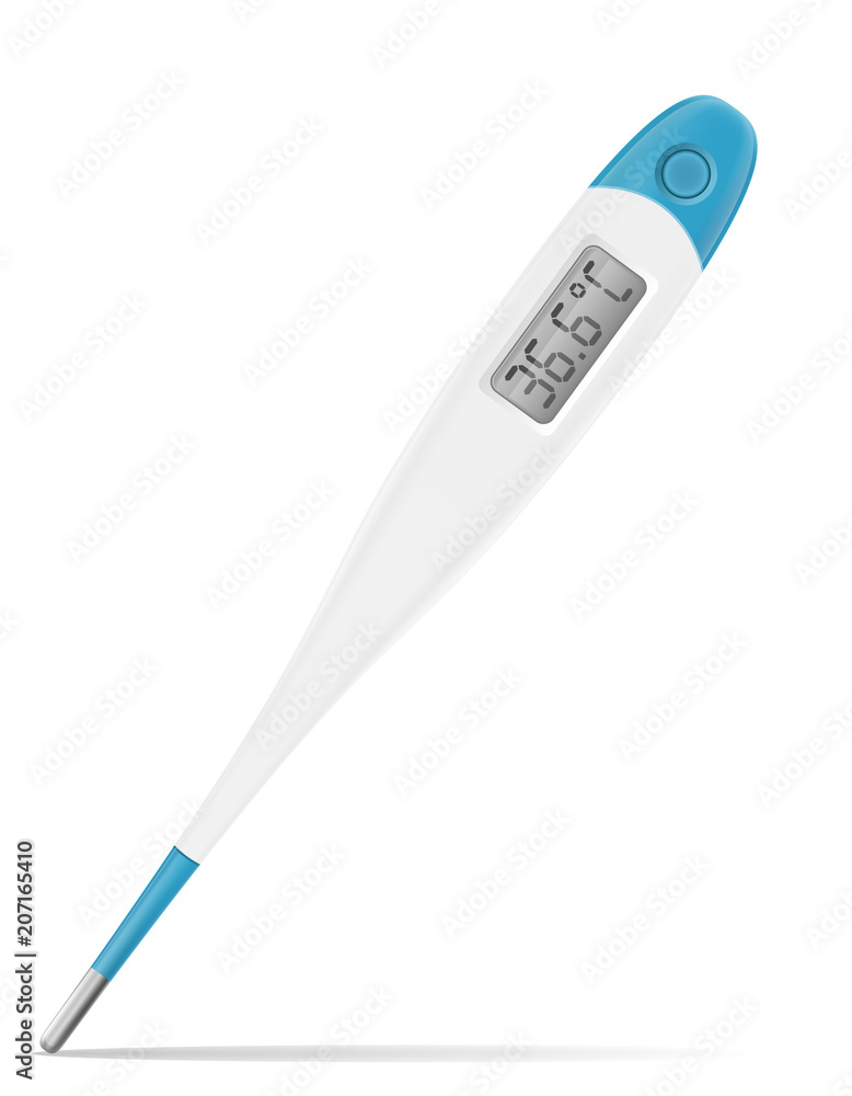 electronic medical thermometer stock vector illustration electronic medical thermometer stock vector illustration