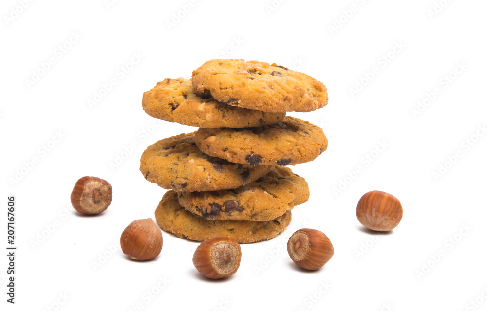 cookies with nuts and chocolate cookies with nuts and chocolate