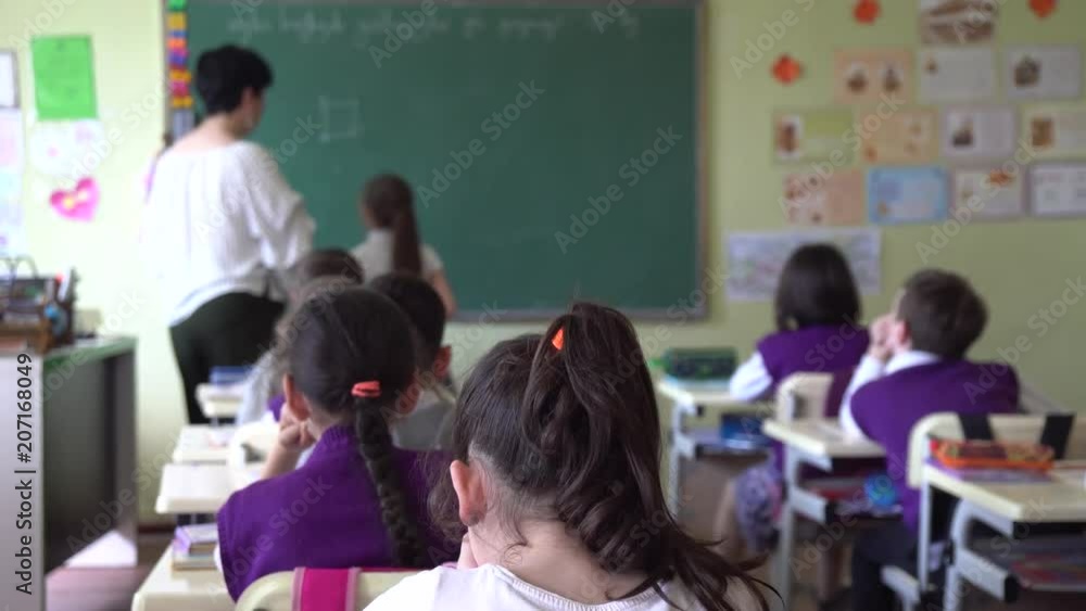 School children are participating actively in class School children are participating actively in class