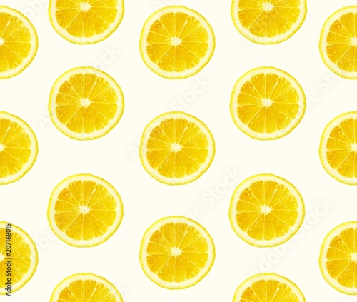 Lemons cuted seamless background
