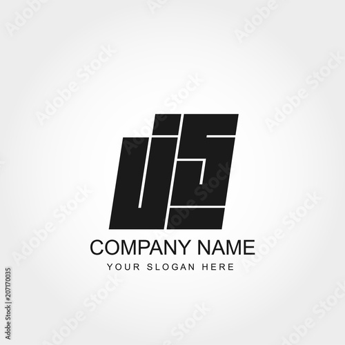 Initial Letter JS Logo Vector Design