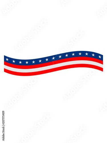 banner usa vereinigte staaten amerika 3 farben nation blau weiß rot flagge design logo cool
