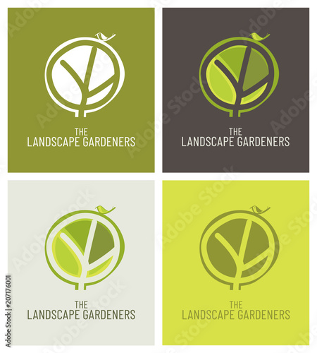 logo, image de marque, logotype pour un pépiniériste, paysagiste, jardinier