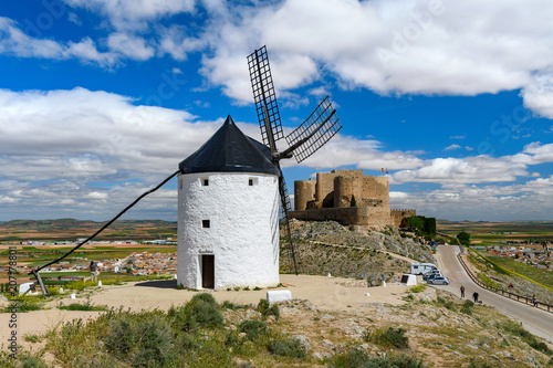 Consuegra Castle and Molinos, Castilla La Mancha, Spain	