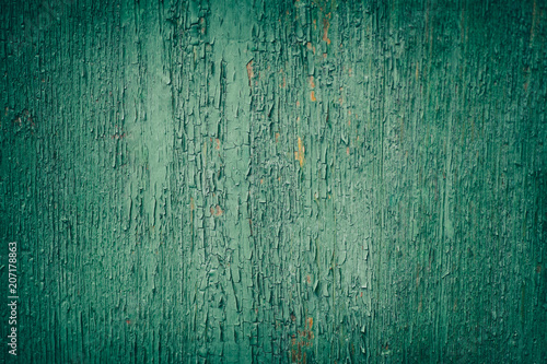 Old green wooden background texture
