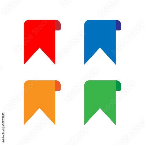Ribbons in flat style. Flat vector ribbons banners. Vector set of colorful ribbons Free Download Ribbons in flat style. Flat vector ribbons banners. Vector set of colorful ribbons - GFXLoad