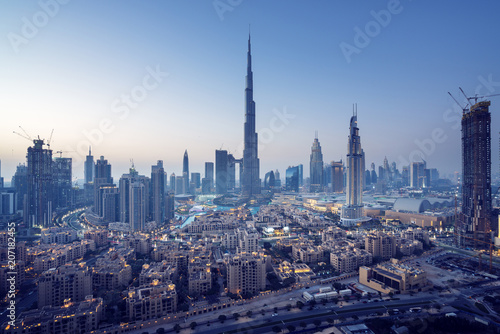 Dubai skyline  United Arab Emirates