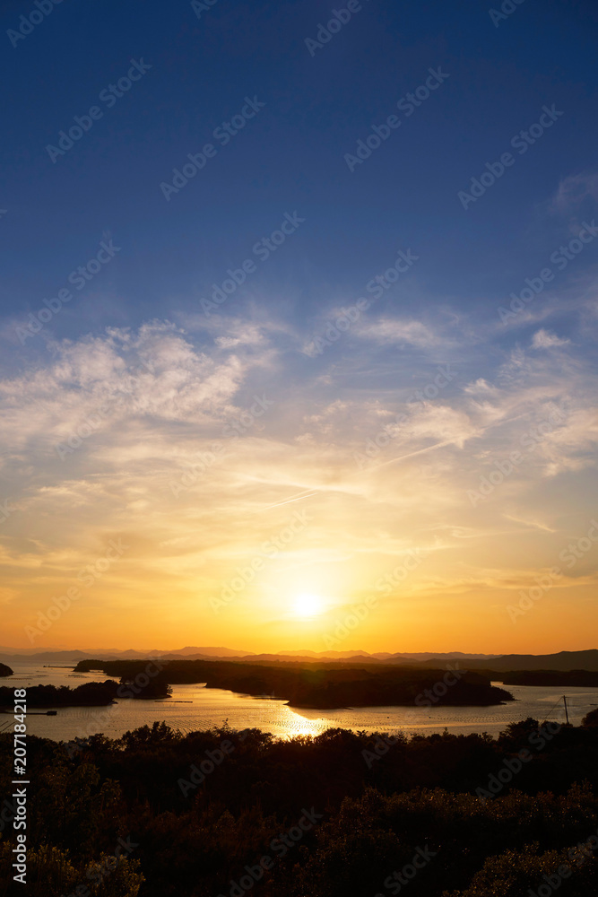 英虞湾の夕景