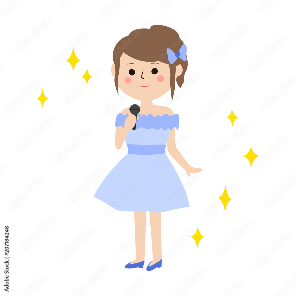 歌手 イラスト Stock Vector Adobe Stock