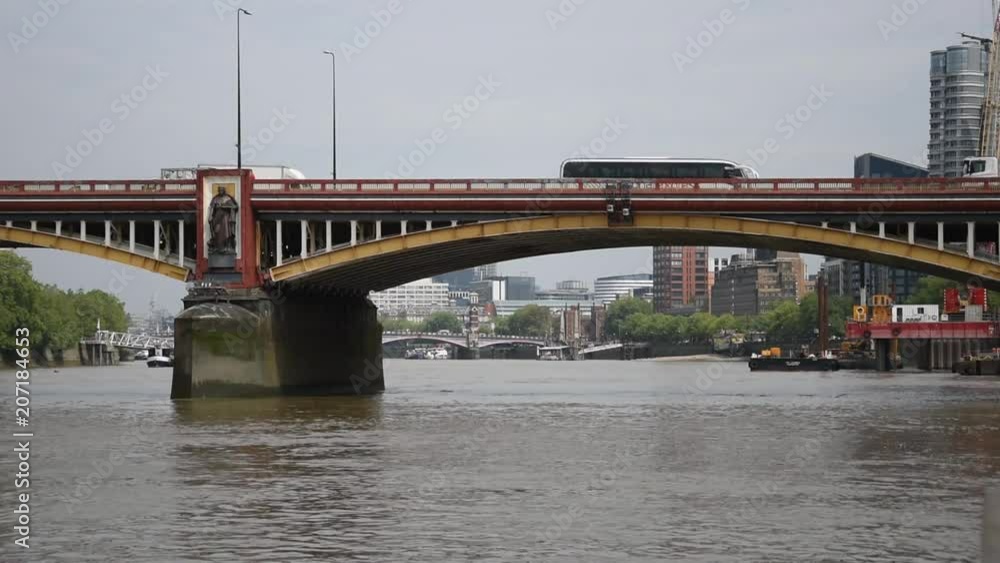 Vauxhall Bridge across Thames River in London Vauxhall Bridge across Thames River in London
