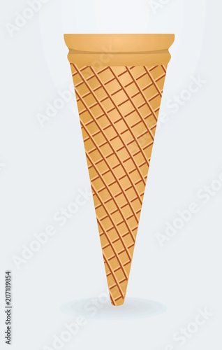 Ice cream cone. vector illustration