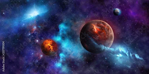 Obraz niekończąca się przestrzeń