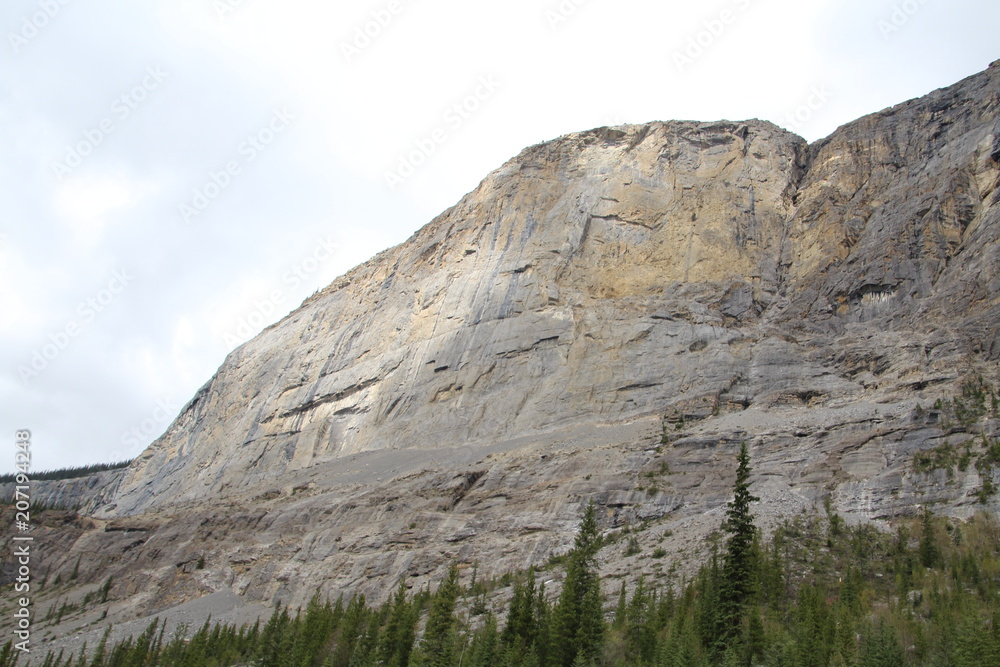 Rocky Face Of The Mountain, Banff National Park, Alberta