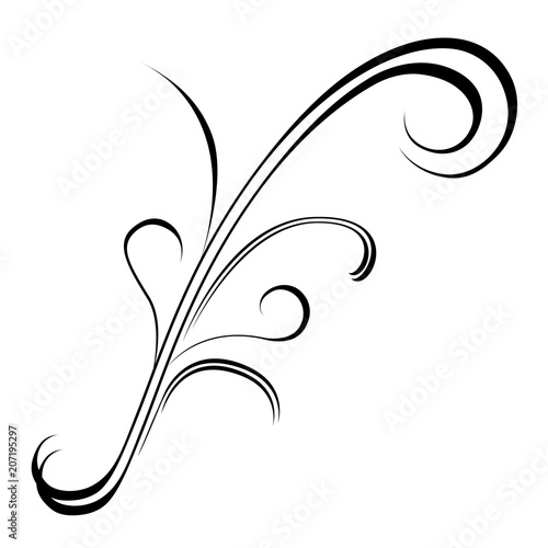 Isolated arabesque pattern