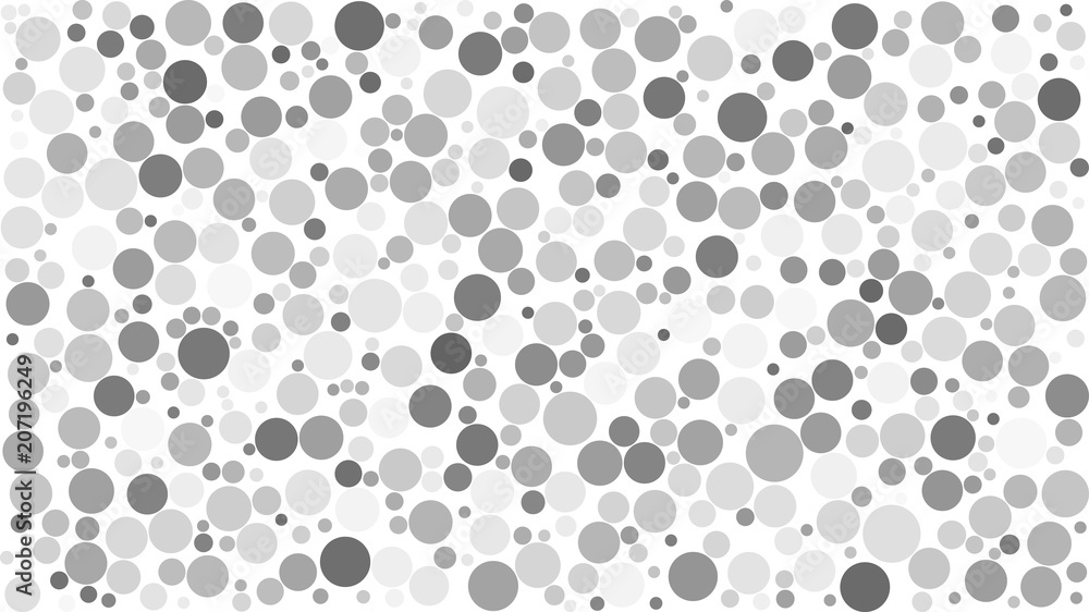 Abstract background of circles of different sizes in shades of gray colors on white background. Abstract background of circles of different sizes in shades of gray colors on white background.