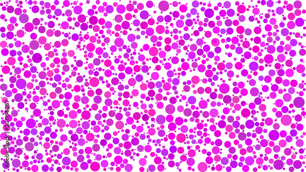 Abstract background of circles of different sizes in shades of purple colors on white background. Abstract background of circles of different sizes in shades of purple colors on white background.