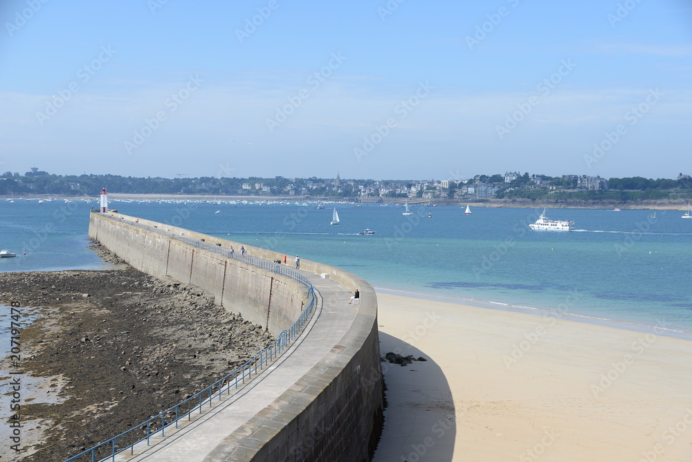 Obraz premium Mole bei Saint Malo, Bretagne