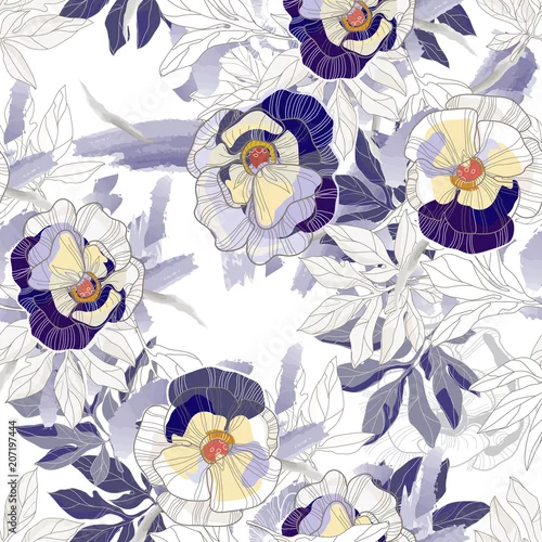 Tapety Piękny wzór tła vintage.