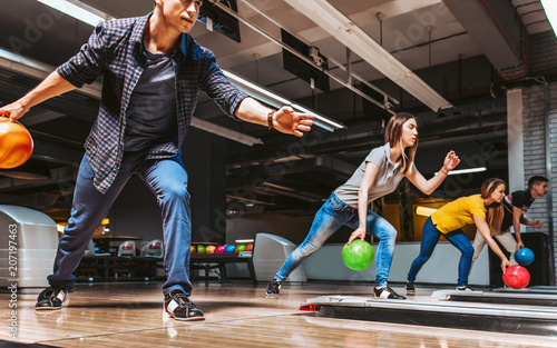 Happy hour at bowling alley