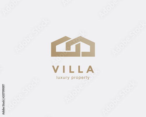 Simple line house symbol