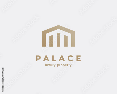 Simple line house symbol