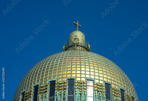 am Steinhof Kirche. Otto Wagner Church in Vienna, Austria photo