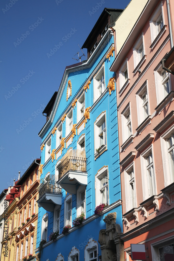 Krizova street in Decin. Czech Republic