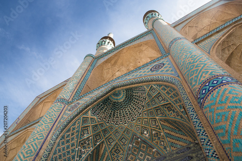 Obraz na płótnie Amir Chakhmagh mosque in Yazd, Iran. w salonie