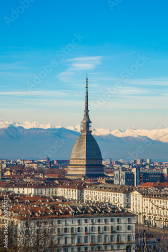 Turin (Torino), Mole Antonelliana tower, simbol of the city. Italy © photomaticstudio