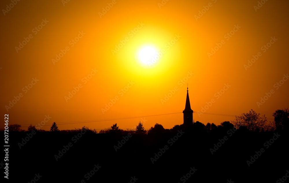 Obraz premium Sunset tchèque 