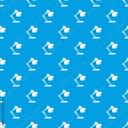 Table lamp pattern vector seamless blue repeat for any use