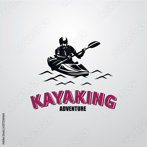 Canoe or Kayaking Logo Designs Template