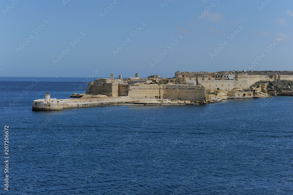 Entrée du port de La Valette sur l'île de Malte
