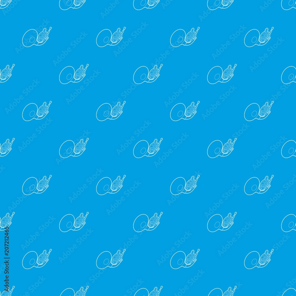 Brass pipe pattern vector seamless blue repeat for any use