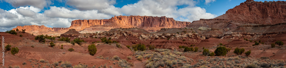 Cathedral Valley Landscape, Capitol Reef, Utah. Cathedral Valley, in the northern area of Capitol Reef National Park, has some of the most stunning views around and yet is lightly visited.
