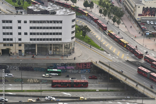 Foto Una vista panorámica de la ciudad de Bogotá