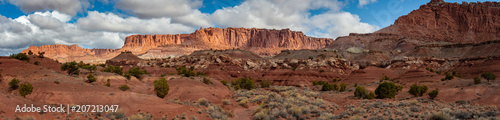 Cathedral Valley Landscape, Capitol Reef, Utah. Cathedral Valley, in the northern area of Capitol Reef National Park, has some of the most stunning views around and yet is lightly visited.