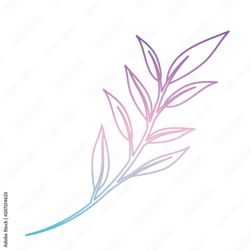 branch with leafs decorative icon vector illustration design branch with leafs decorative icon vector illustration design