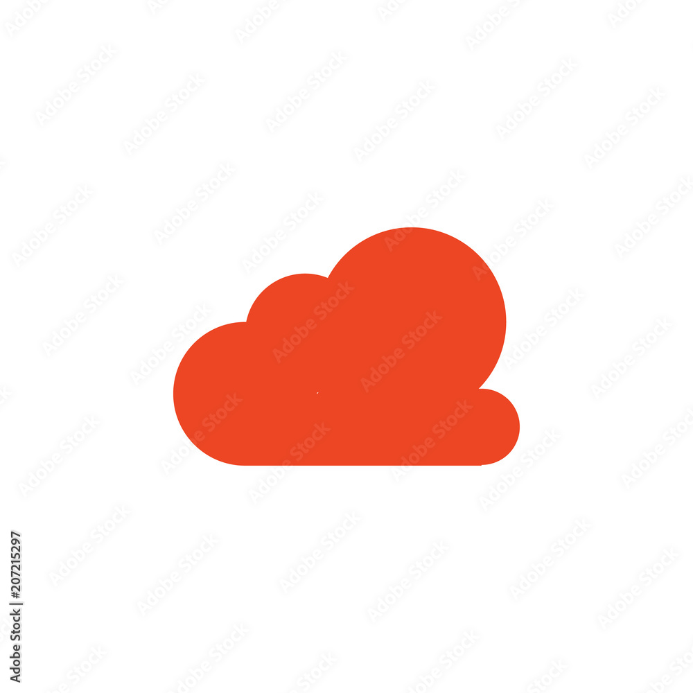 cloud colored icon. Element of school icon for mobile concept and web apps. Detailed cloud icon can be used for web and mobile. Simple icon