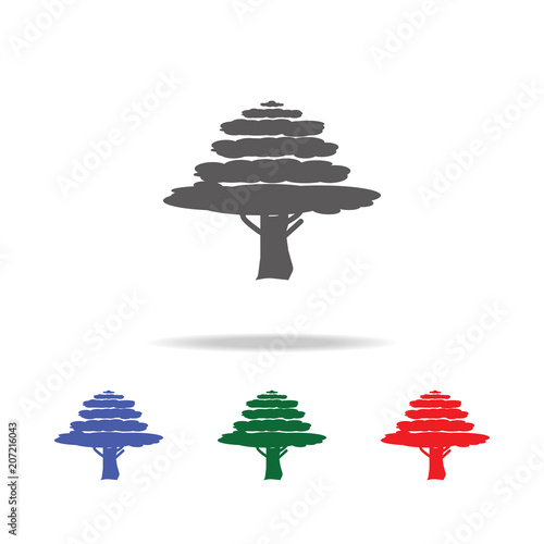 Cypress tree icon. Elements of trees in multi colored icons. Premium quality graphic design icon. Simple icon for websites, web design, mobile app, info graphics