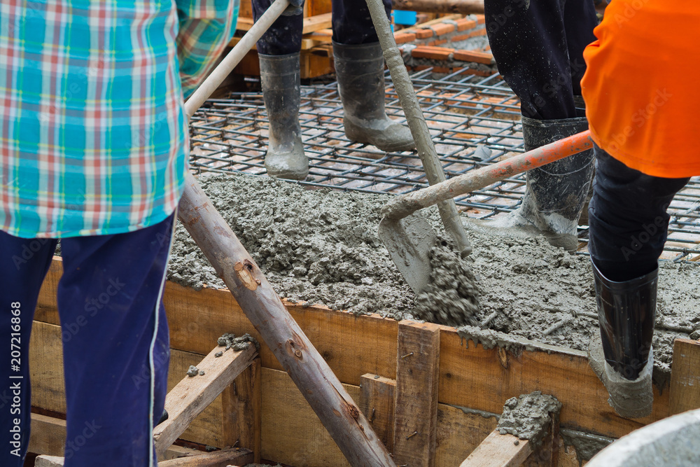 building house, worker, construction irons for building, concrete and equipment building house, worker, construction irons for building, concrete and equipment