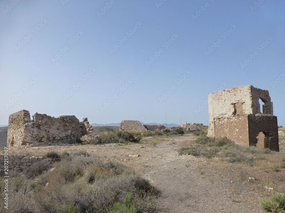 Agua Amarga, localidad en el Cabo de Gata municipio de Níjar, en la provincia de Almería (Andalucia,España)