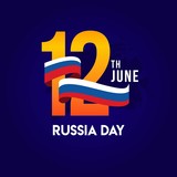 Russia Day Vector Template Design Illustration