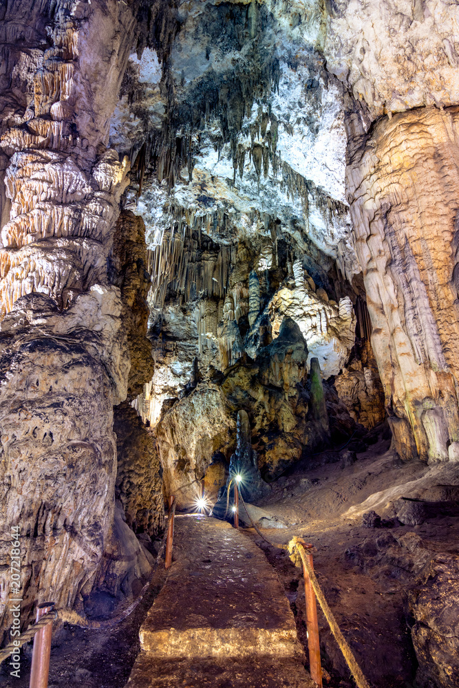 Cave of Gerontospilios, Melidoni, Crete, Greece.
