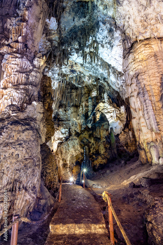 Cave of Gerontospilios, Melidoni, Crete, Greece.