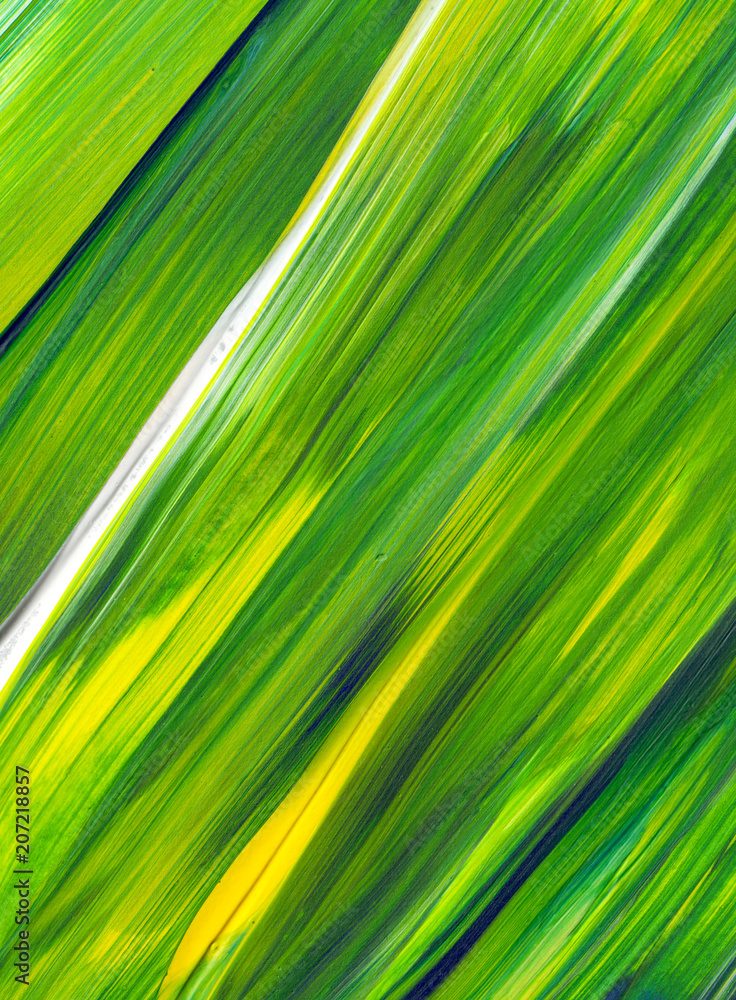Abstract acrylic painting for use as background, texture, design element. Modern art in Mixed colours of green, blue, yellow. Abstract acrylic painting for use as background, texture, design element. Modern art in Mixed colours of green, blue, yellow.